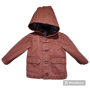 Carter's Hooded Jacket With Button Up Closure Size 12M.